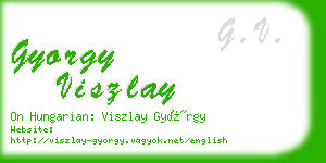 gyorgy viszlay business card
